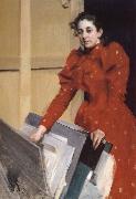 Anders Zorn Emma Zorn in the Paris Studio oil painting artist